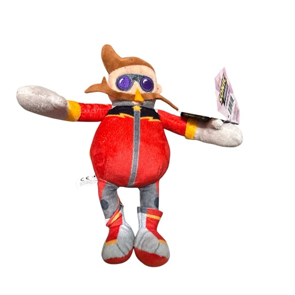 Sonic the Hedgehog Dr. Eggman Plush Clip on 6” Dangler - Picture 1 of 2